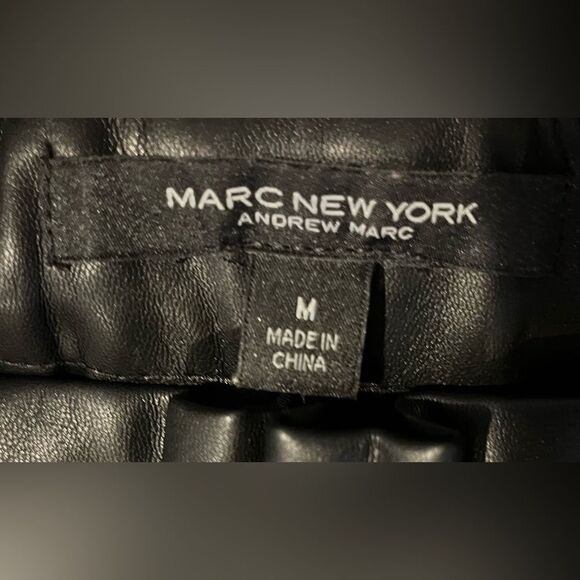 Faux Leather Mini Skirt by Marc New York -Size Medium - Picture 3 of 7